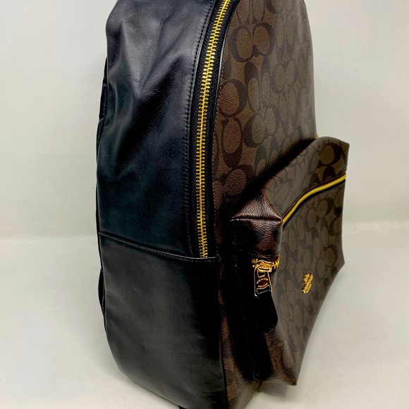 Coach - Charlie Backpack Signature Leather Brown - Picture 3 of 11